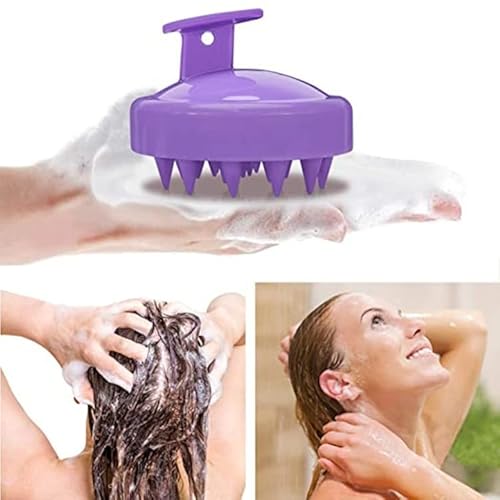 Escova Massageadora Couro Cabeludo Anti Caspa Anti Queda