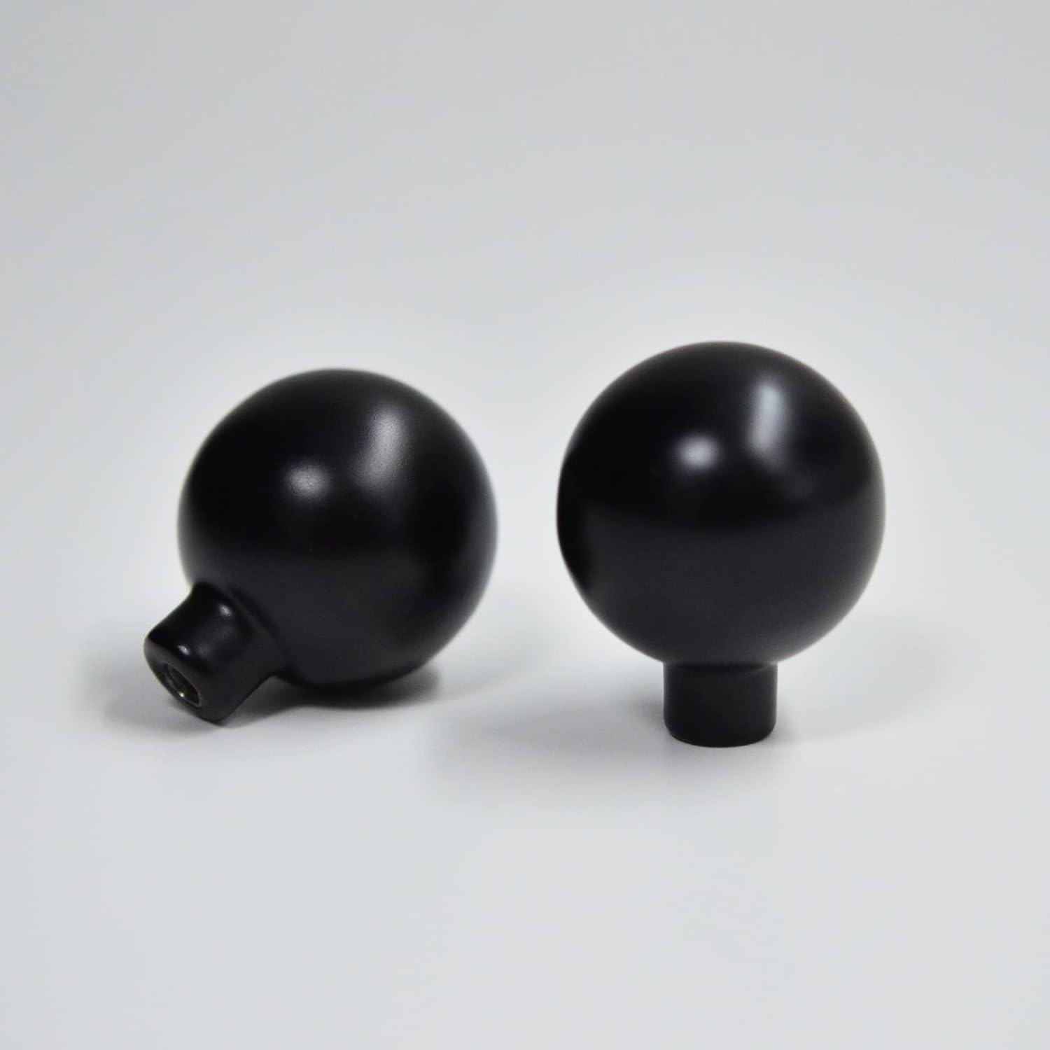 10 Pack 22mm Solid Matte Black Kitchen Cabinet Hardware Knobs, Round Ball Knobs for Dresser Drawer Wardrobe Door Cupboard Bathroom