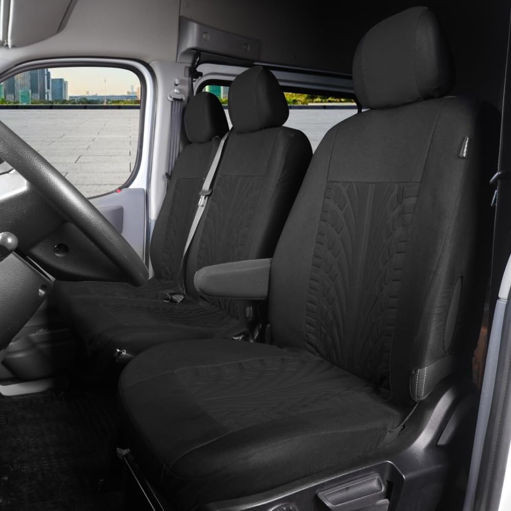 QIZUN 1+2 Car Van Seat Covers for Renault Kangoo (ab Bj.2008+Facelift)