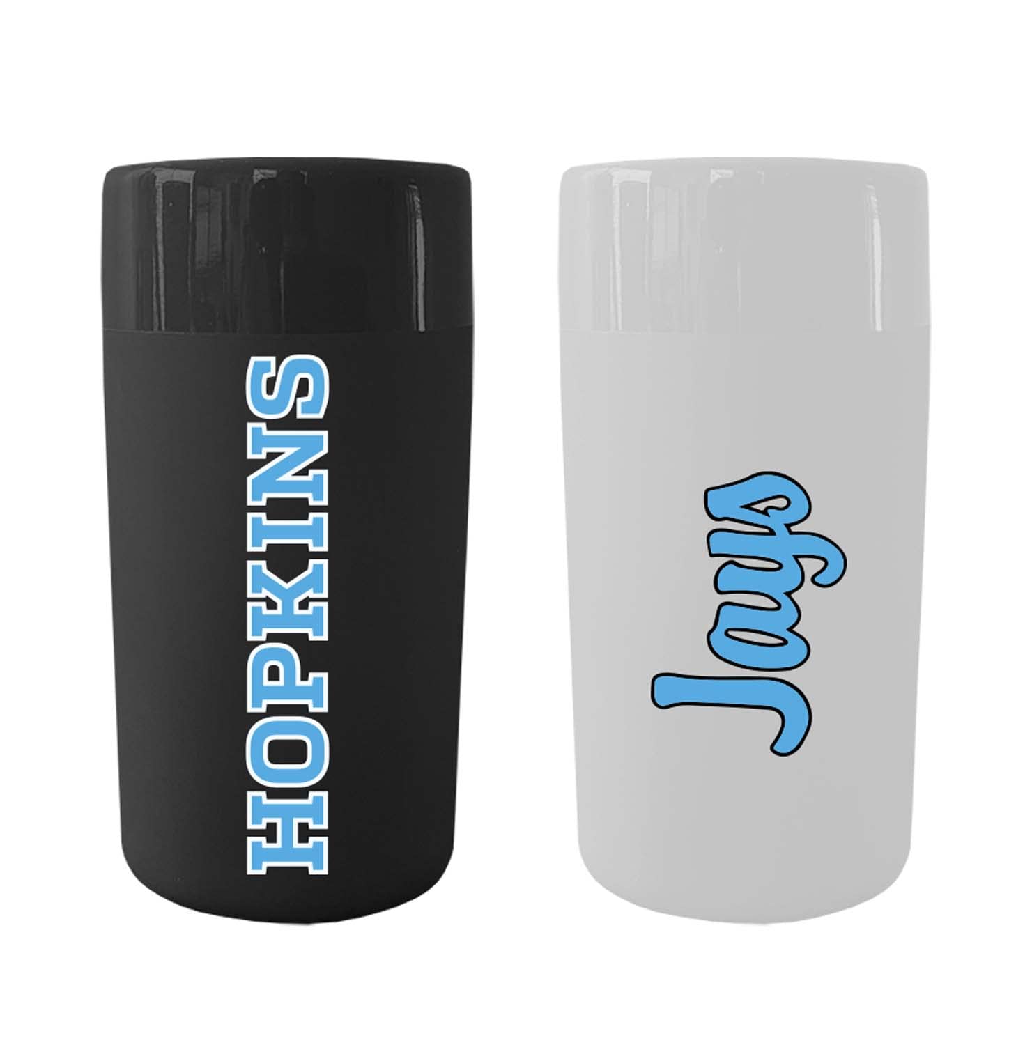 College and University 2-Pack Shot Glasses, Soft Touch Ceramic Shooters, Collegiate Drinkware Set (Johns Hopkins Blue Jays - Multicolor,)