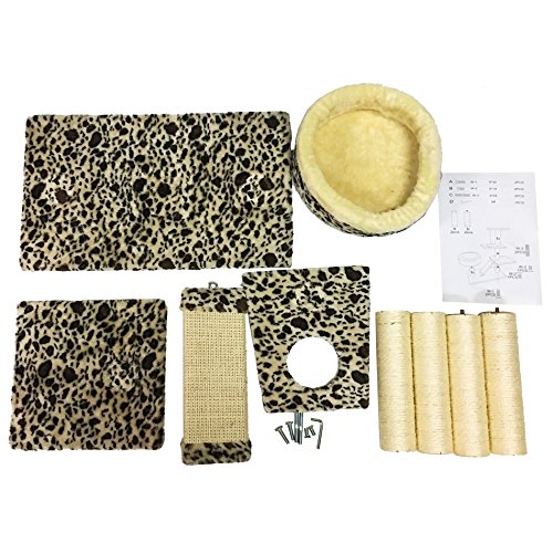 LuckyPet Tiragraffi Giocattolo per Gatto Marrone