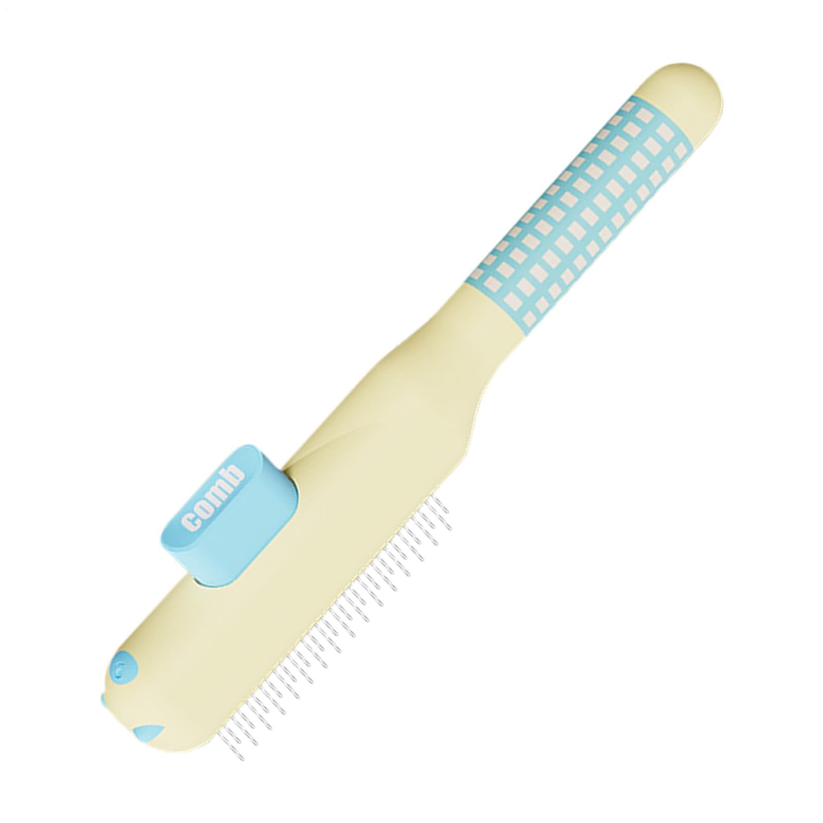 Cat Grooming Comb - Self-Cleaning Non-Slip Brushes with Metal Teeth,Pet Comb for Cats | for Shedding Dog Puppy Animals Indoor Home