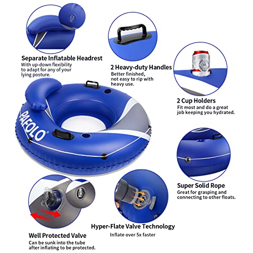 2022 Upgraded Pool Floats Adult, River Tubes for Floating Heavy Duty