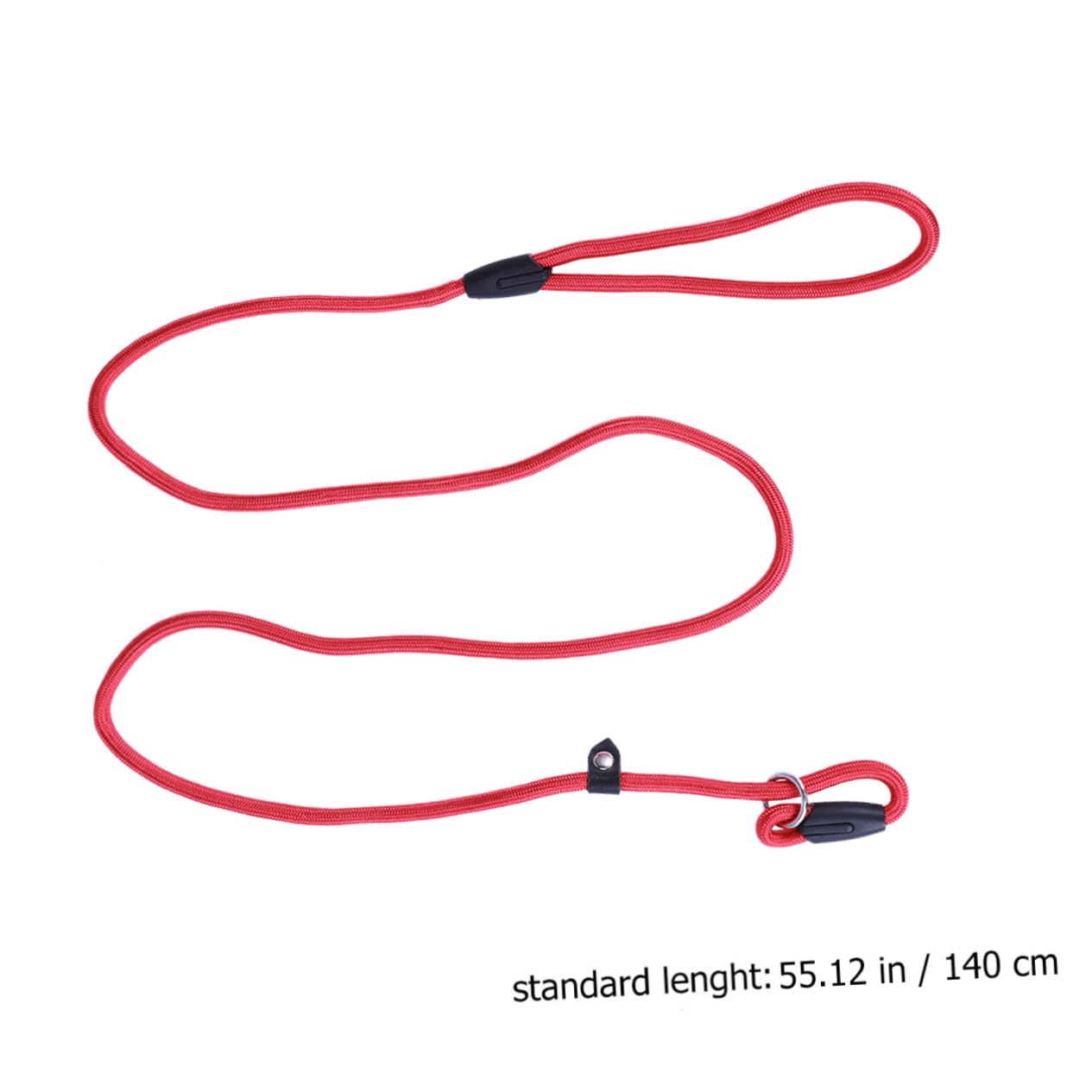VANZACK Nylon Dog Training Leash Heavy Duty Woven Lead for Large Medium Dogs S Red Weatherproof Reflective for Safe Walking Jogging Hiking and Outdoor Activities