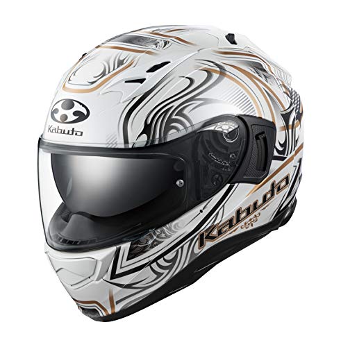 OGK KABUTO KAMUI3 JAG パールホワイトゴールド XS