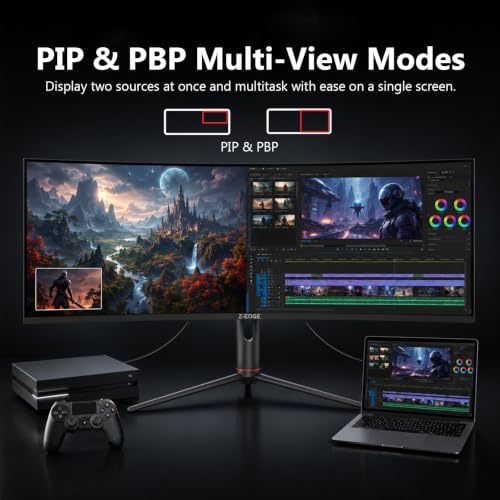Image of Z-Edge 40 inch Ultrawide Gaming Monitor, WQHD 1440P 144Hz, IPS PC Screen