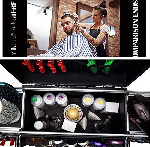 BYCDD Trolley Kosmetikkoffer Schminkkoffer, Multikoffer Etagenkoffer Taschen mit 360° Rollen Tragbarer Abnehmbar Beauty… – Bild 6