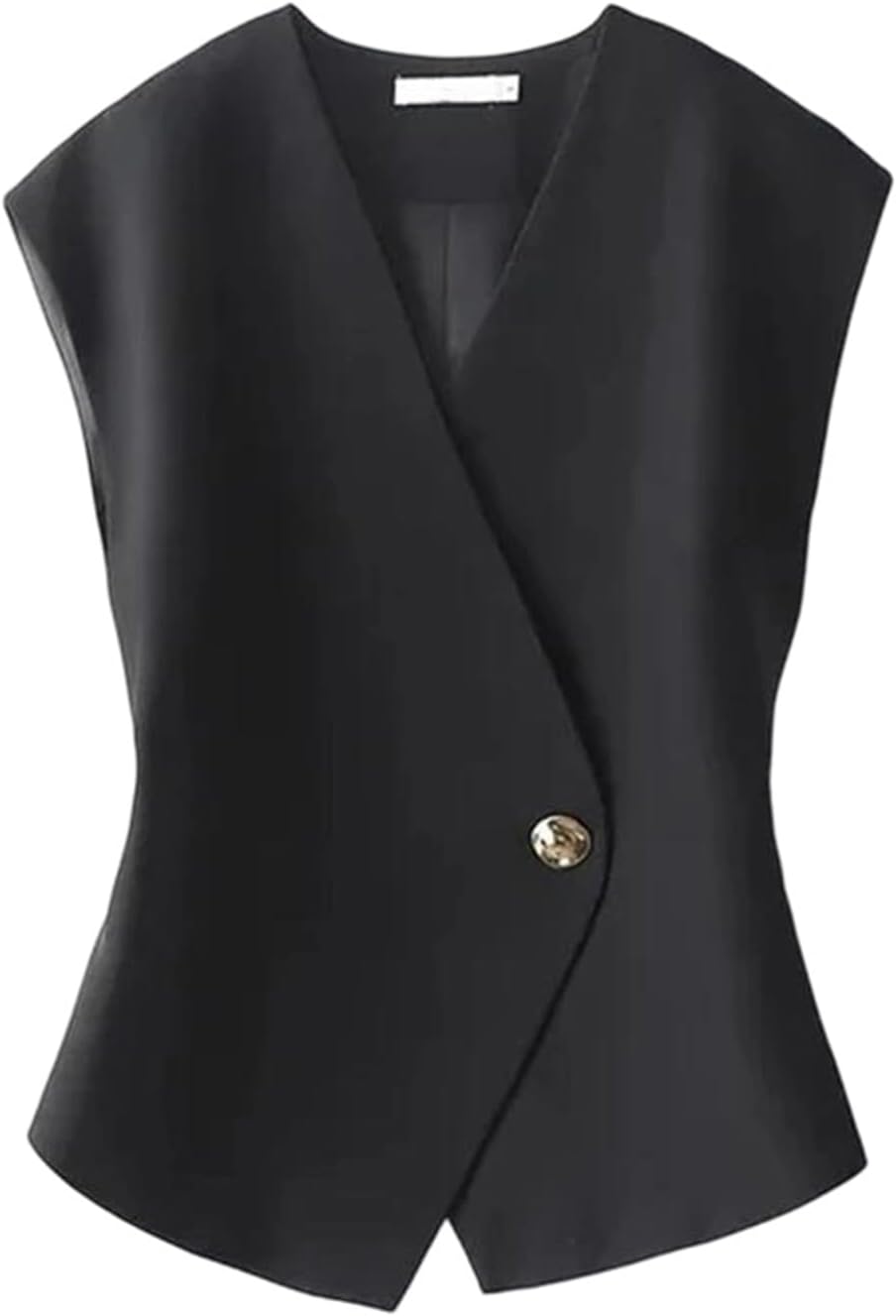 Women’S Blazer Vest Coat Spring Sleeveless Jacket Casual Appear Thin Lady Waistcoat Work Suit Waistcoat