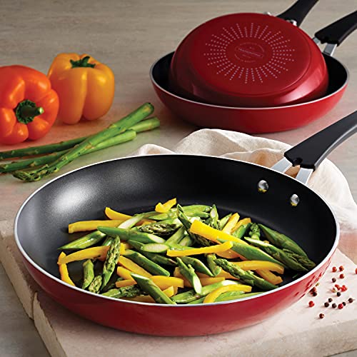 Tramontina Nonstick Fry Pan Set Aluminum 3 Pk (Red), 80156/060Ds #TOP1