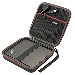 RLSOCO External DVD CD Burner Drive Carrying Case for WD My Passport/Pioneer/ LG/ASUS/Samsung /HP/Apple Mac/Apple MD564ZM CD DVD Blu-Ray Portable Burner Player Writer