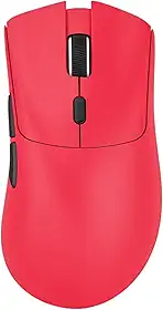 Mouse Gamer ATTACK SHARK R1 Branco Sem Fio 18000 DPI Sensor PAW3311 RGB Recarregável – Alta Precisão e Design Ergonômico (Vermelho)