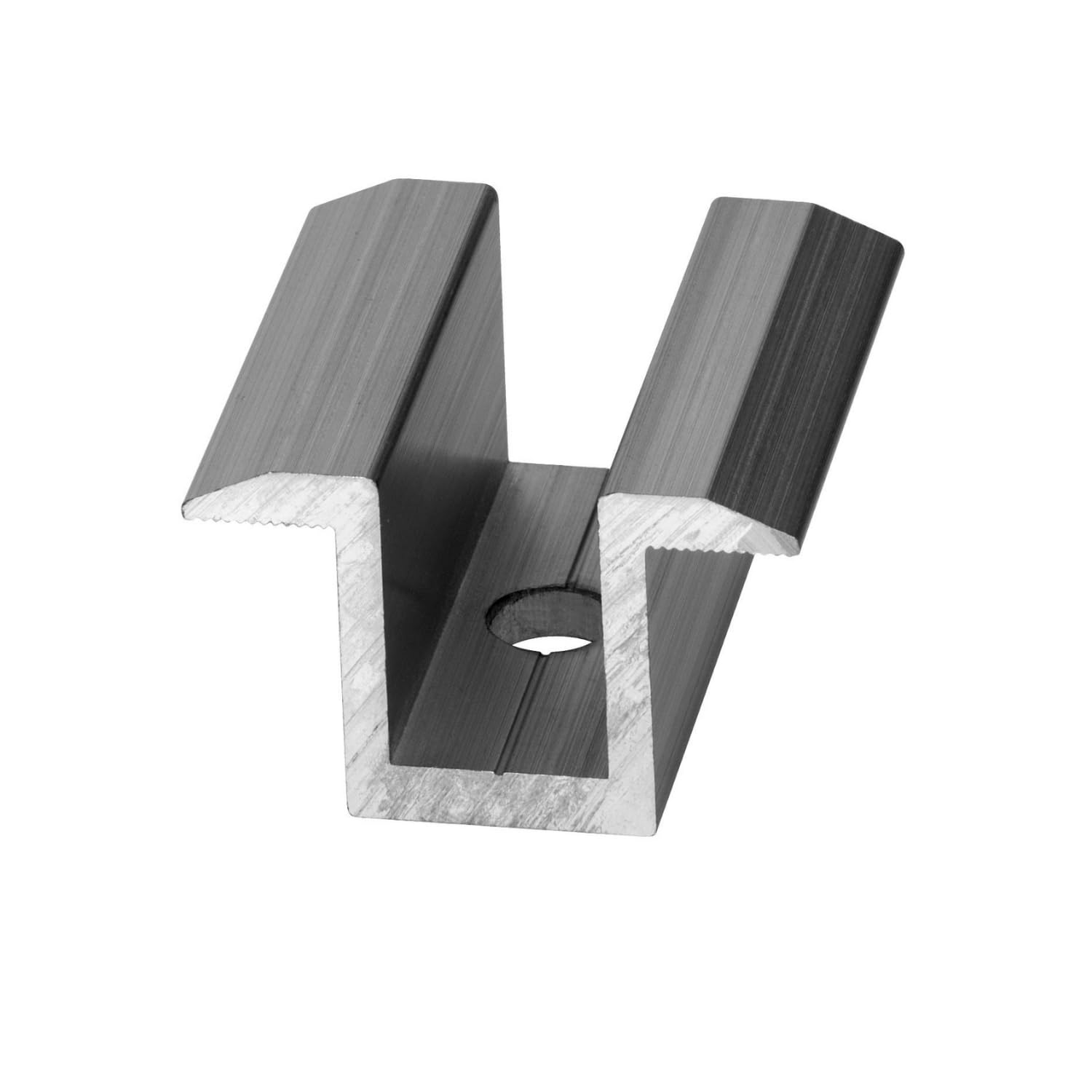 Avoltik Aluminium Mittelklemme 35mm in silber 50 Stück I Klemmen zur sicheren Solarmodul Befestigung I robuste & rostbeständige Balkonkraftwerk Befestigung mit 8mm Zylinderschrauben Gewinde