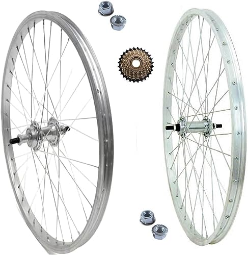 Radpaar Felge vorne + hinten 26 Zoll x 1,75 Zoll Fahrrad + Freilauf 6...
