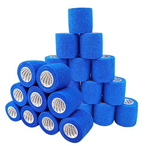 Bandage vétérinaire bleu qui ne colle pas aux poils ni aux peaux sensibles