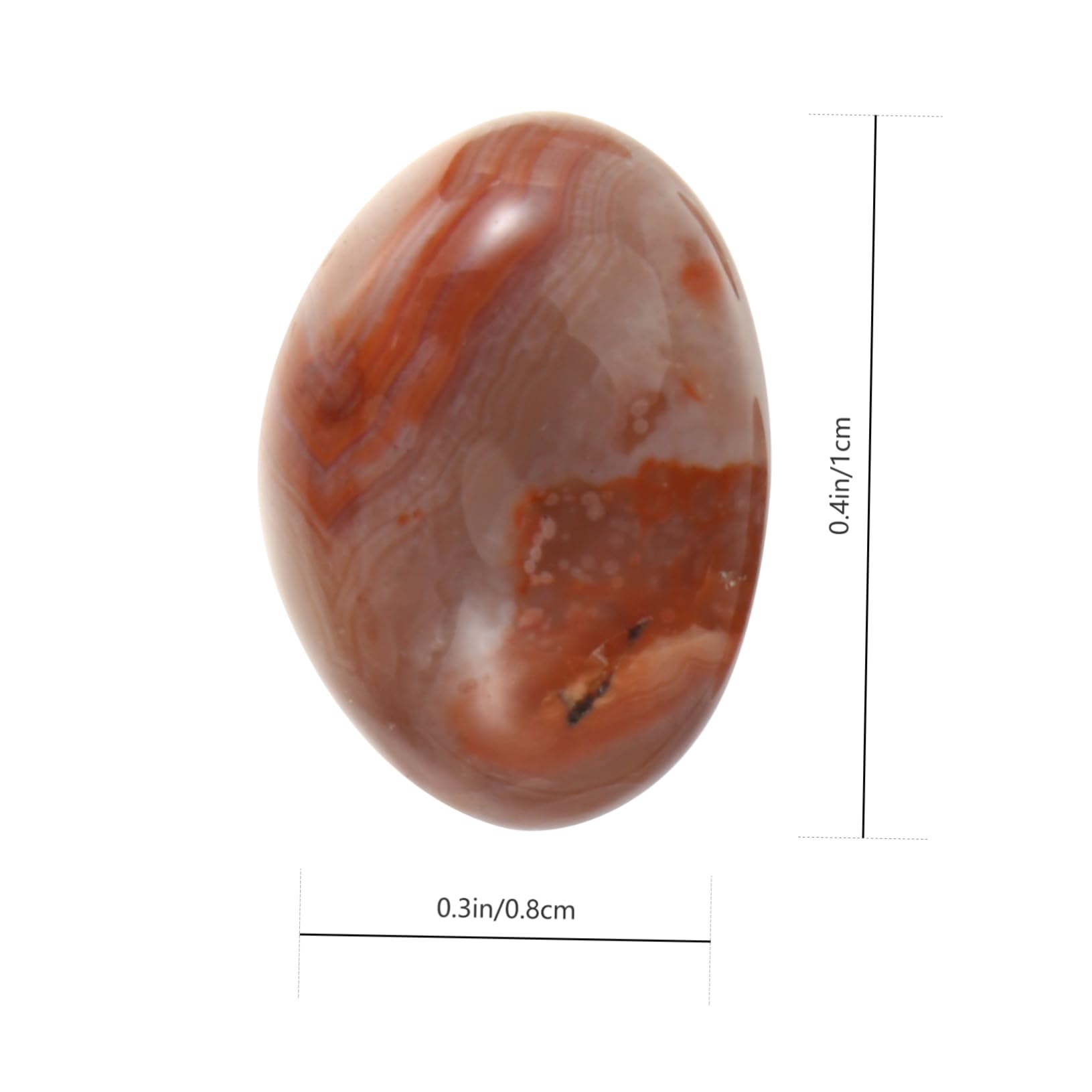 Cabilock River Rocks Polished Pebbles 500g Outdoor Decorative Stones Natural Gravel for Aquariums Landscaping Vase Fillers Tillandsia Cactus Pot Terrarium Plants (0. 8-1cm)