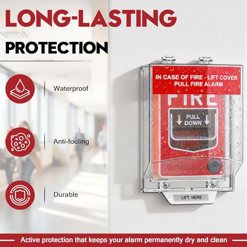 Zipcase Fire Alarm Pull Station Cover, Durable Protective Guard to Prevent Accidental Trigger, Physical Damage, Dust and Debris, Easy to Install Enclosure - Thumbnail 3