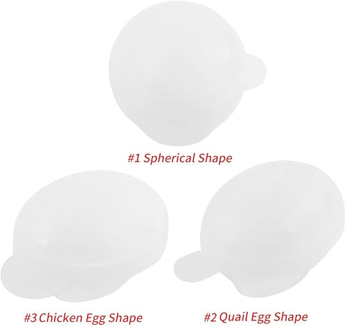 Miniatura 4 de Molde esférico de silicona en forma de huevo para hacer joyas, molde de bola esférico hecho a sí mismo (forma de huevo de codorniz)