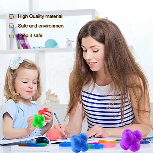 Reaction Speed Training Tools 5Pc Kit-Include 1 Hand Eye Coordination Stick, 4 Rubber Reaction Balls, Improve Reflex, Agility, And Focus For Sports, Exercise, And Fun For All Ages #TOP2