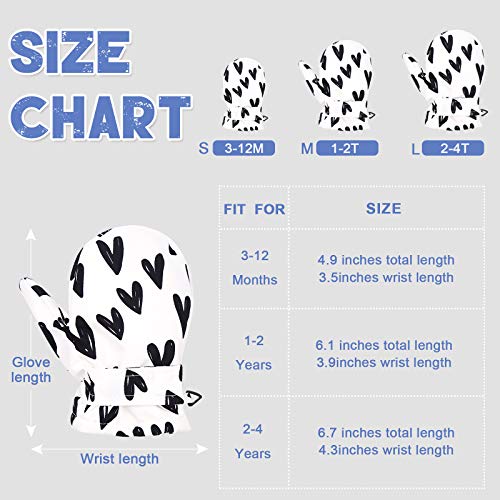Image of BAVST Toddler Waterproof Mittens Fleece Lined Baby Boys Girls Winter Warm Glove Kids Snow Infant Ski Mitten for 3M-5T