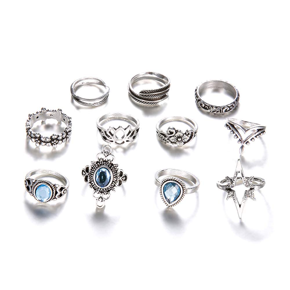 Fashion Frill Exclusive Stackable Oxidized Boho Silver Plated Floral Design Silver Rings For Girls Women Rings Combo Jewellery (B0B8CFDZP4) Amazon Price History, Amazon Price Tracker