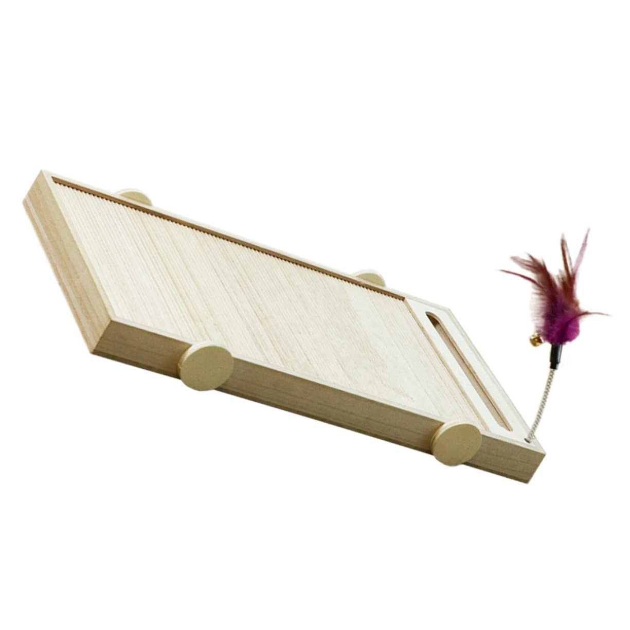 Mipcase Rascador para Gatos Almohadillas para Orejas De Cartón para Gatos Juguete para Rascar Gatos Almohadilla para Rascar De Cartón Juguete De Trompeta Raspador De Madera El Gato