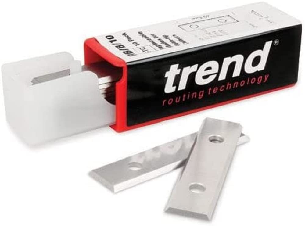 Trend Professional Rota-Tip Blade Pack, 29.5x12x1.5mm, Solid Tungsten Carbide, 10 Pack, RB/C/10