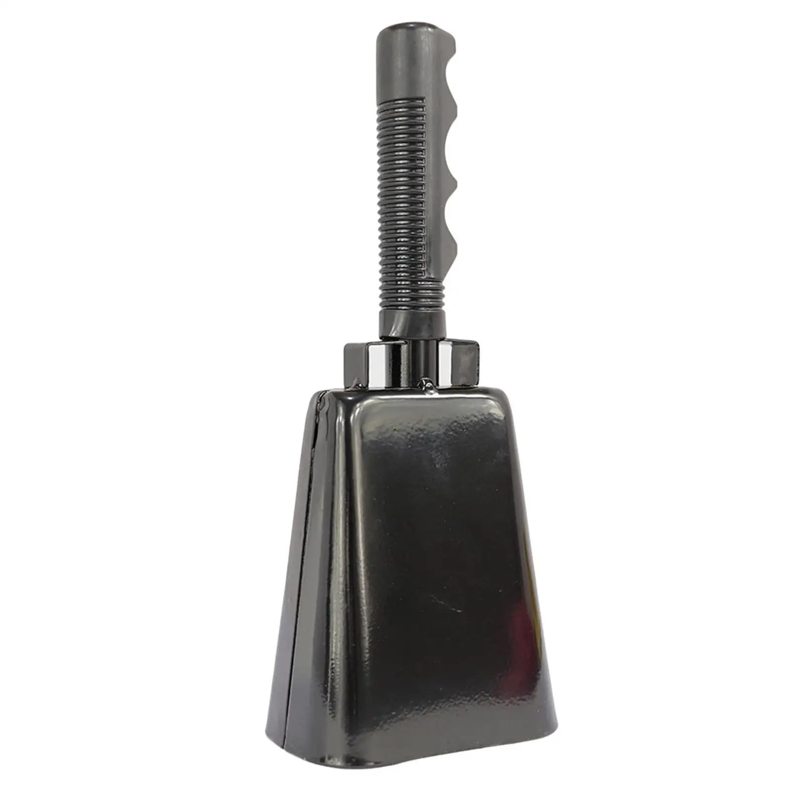 Dzwonek krowi z uchwytem, 2 szt. Z uchwytem, ​​metalowym dzwonkiem, instrumentem akompaniamentu(Black)