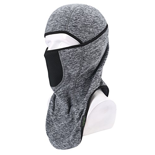 Balaclava-Ski Mask Winter Thicken Outdoor Face Mask Windproof Warmer Hood Grey - Thumbnail 4