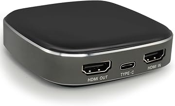 4k Gaming Video Capture Card - HDMI to USB 3.0 Type C, 4K @60 Input, 1080P 60FPS Record, Free Lag Loop, Support Windows MAC Linux, OBS Wirecast,YouTube Twitch Burned, P Panoraxy Video Capture Device