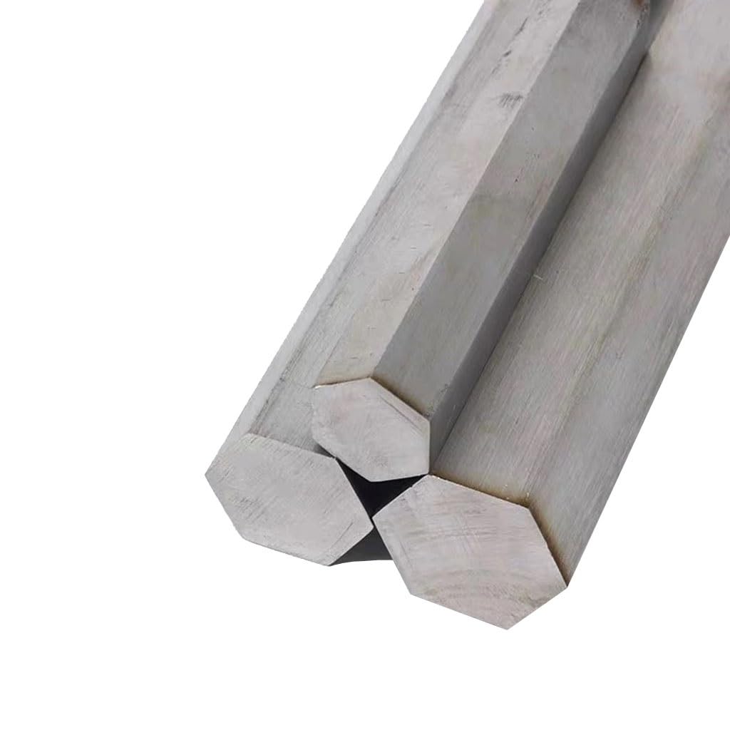 Barras de acero inoxidable, Barra hexagonal de acero inoxidable 304, longitud 100/200/300/500 mm, diámetro 5-26 mm, eje hexagonal métrico lineal, 1 unidad(300mm,24mm)