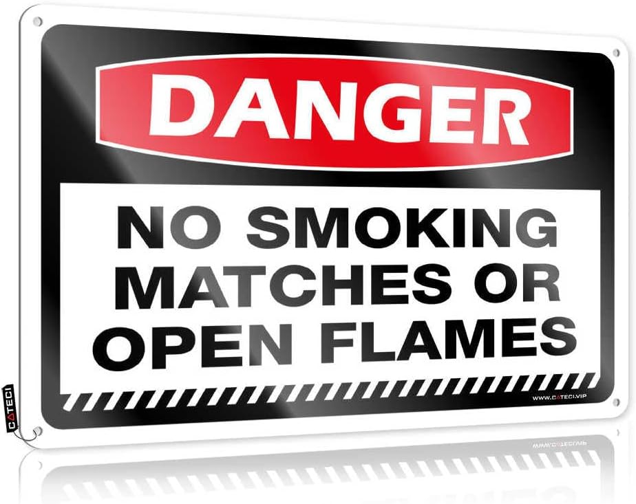 Rustic Farmhouse Wall Decor Ball Decor Tin Sign Welcome People Tolerated Pre-drilled Tin | Danger No Smoking Matches Or Open Flames For Rustic Decor For The Bedroom