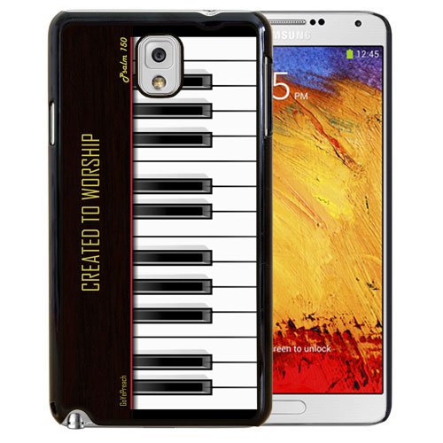 Created to Worship Piano Galaxy Note 3 Case - Christian Theme - Bible Verse