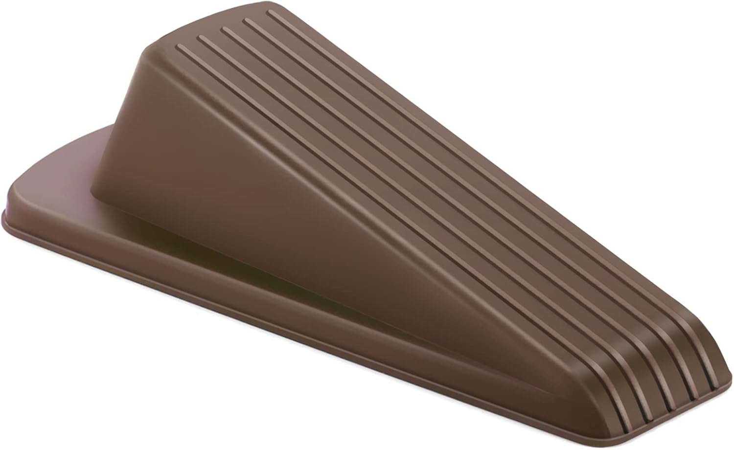 Crosize Door Stoppers for Floor Rubber Door Stop Wedge, Door Gaps and Prevent The Lock-Outs,Floor Sturdy Stackable Door Stop for Carpet Heavy Duty Door (Browm) : Office Products