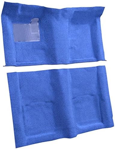 Miniatura 2 de Alfombra automotriz compatible con Chevrolet Camaro 1967 a 1969, 2 piezas (527-plata 8020 bucle)