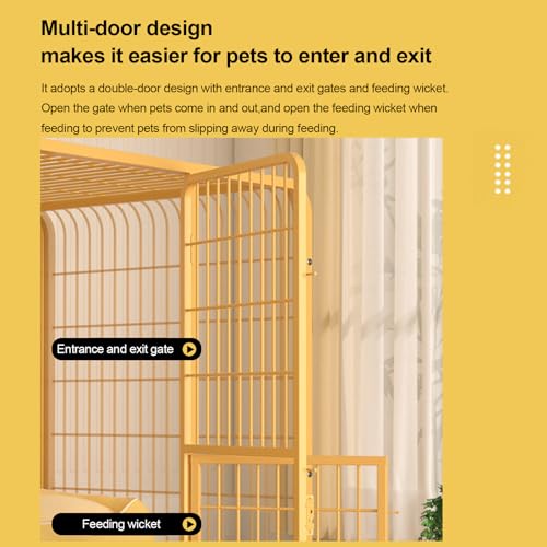 Cage pour animaux de compagnie roulante idéale pour le salon et l'apprentissage - 7
