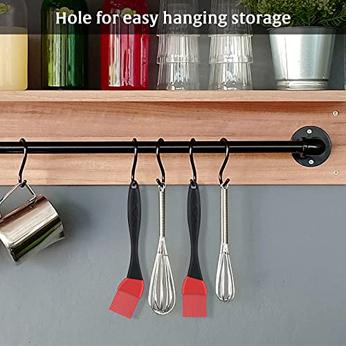 Focus Flame Basting Bbq Baster Brush Grilling 2 Pcs 8 In Silicone Pastry Brush Oil Cooking Brush For Cast Iron Perfect Barbecue Baking Sauce Butter Dessert Marinade Meat Dishwasher Safe Bbq Brush #TOP6