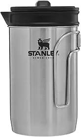Stanley - Prensa Francesa Adventure Boil + Brew, aço inoxidável compacto, aquece água e sopa, ideal para acampamentos, 900 ml
