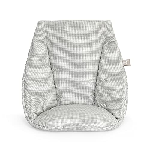Image of Stokke Tripp Trapp Baby Cushion, Nordic Grey - Add Softness, Support & Comfort to Your Tripp Trapp Baby Set - Machine Washable + Made with Organic Cotton - Fits All Tripp Trapp Chairs