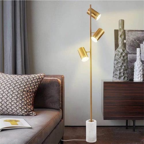 Lámpara de pie elegante con base de mármol para iluminar salones y dormitorios modernos 2