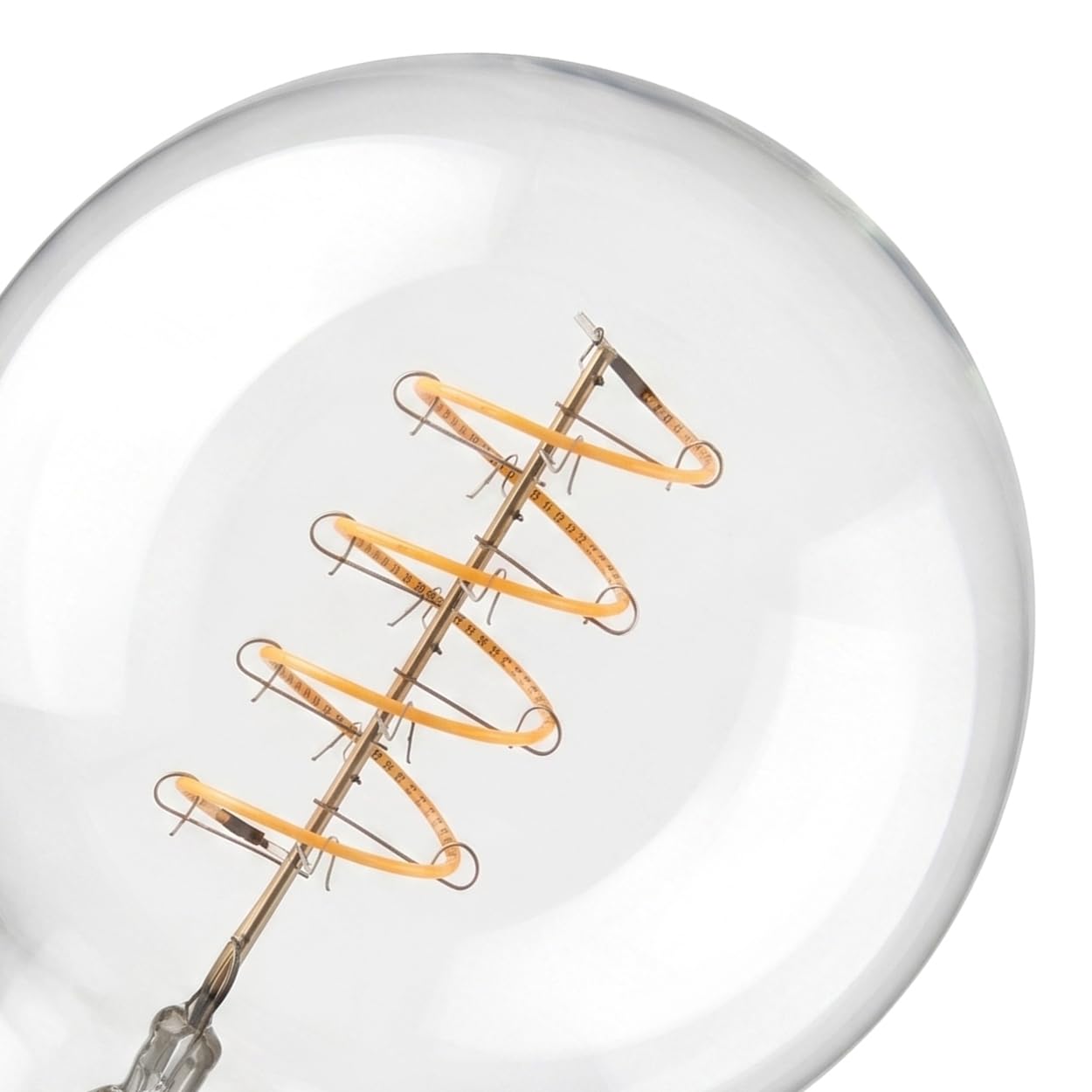 HOFSTEIN E27 LED Glühbirne Vintage Filament 10er Set warmweiss klar 6 Watt 2700 Kelvin 450 Lumen Leuchtmittel Dimmbar, Energiesparende Leucht Birne für Wohnbereich und Dekorative Beleuchtung