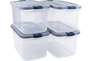 Roughneck Clear 66 Qt/16.5 Gal Storage Containers