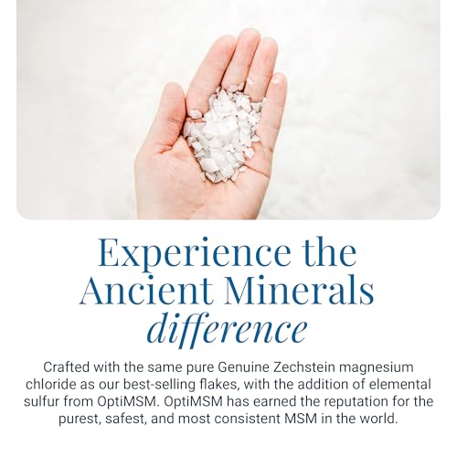 Ancient Minerals Magnesium Bath Flakes Ultra with MSM, Zechstein, 1.65lb