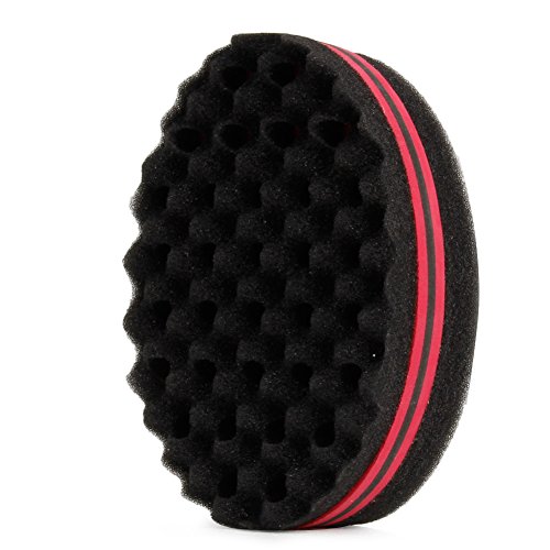 Stebcece Magic Curl Coil Tools Wave Barber Hair Brush Sponge For Dreads Afro Locs Twist (hot pink)