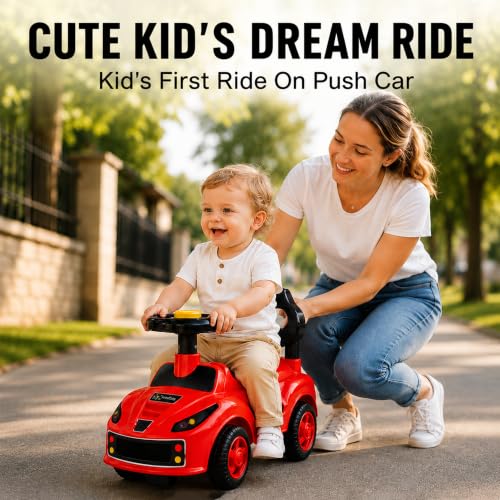 Image of Webby Ride on Car | Toys car | Push Car | Cycle | Birthday Gift | Sports Car | Ride on Toy with Horn for 1 Year Old Kid