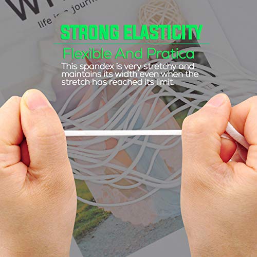 Purazam 10 Yard White Elastic Cord For Masks, 1/8 Inch Elastic For Sewing Masks And Diy Craft Projects, 3Mm Elastic Cord/String/Band/Rope Made From Nylon/Spandex Fabric #TOP4
