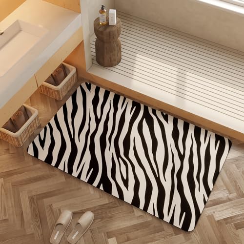 WondRg Badematte, Badezimmerteppich, Gummi, rutschfest, schmutzabweisend, saugfähig, schnell...