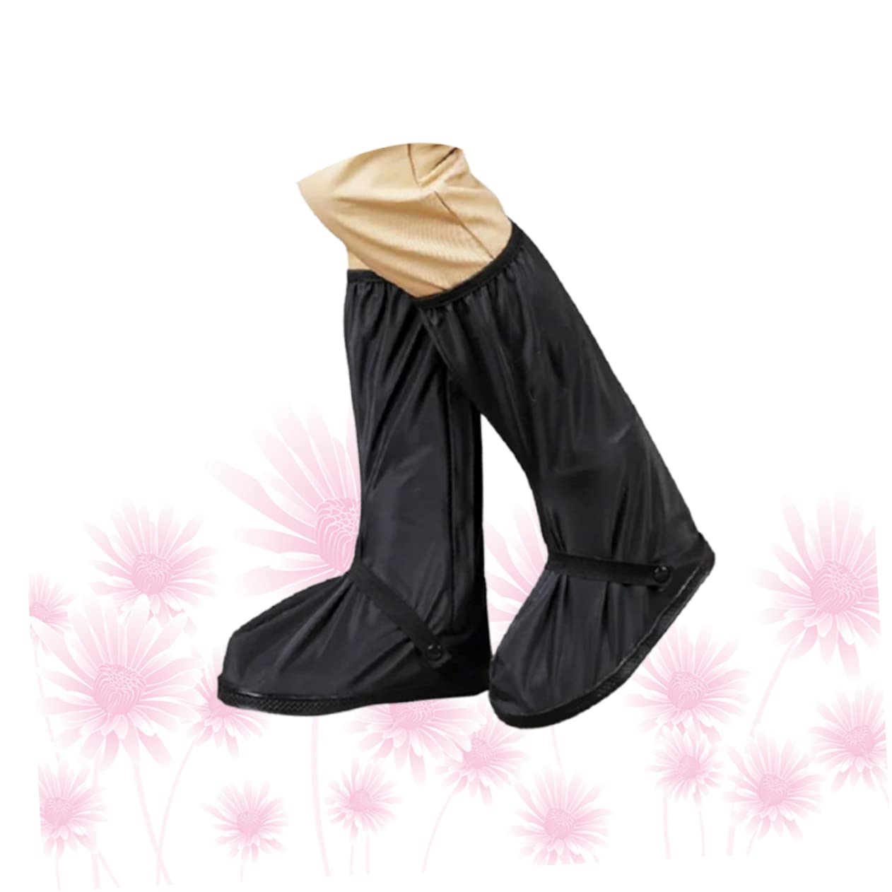 HANABASS Waterproof Anti-Slip Shoe Covers Reusable Rainproof Cycling Bike Boot Covers Size