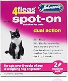 JOHNSONS 4FLEAS CAT - DUEL ACTION SPOT ON - +8 WEEKS ABOVE 4KG WEIGHT (X1 PACK)