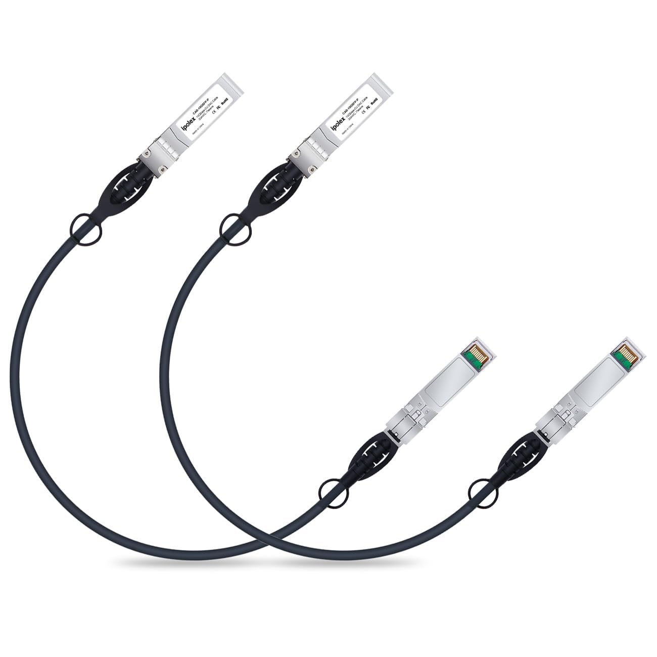 10G SFP+ Twinax Cable, Direct Attach Copper(DAC) kabel pasywny, 0,25 m (0,82 ft), do Cisco SFP-H10GB-CU0.25M, Meraki, Ubiquiti UC-DAC-SFP+, Microtik, Intel, Fortinet, Netgear, D-Link and More, 2
