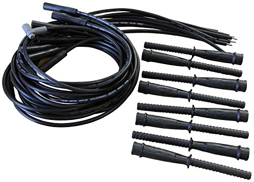 MSD 31523 8.5mm Super Conductor Spark Plug Wire Set (Black, Hemi Tubes) #1